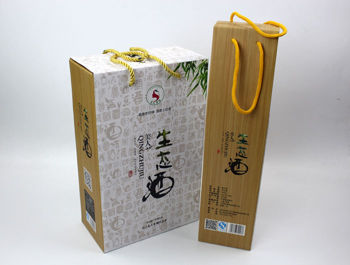 個性禮盒包裝讓“竹筒酒”身價倍增，長沙包裝印刷廠再為桃江特產(chǎn)定制包裝