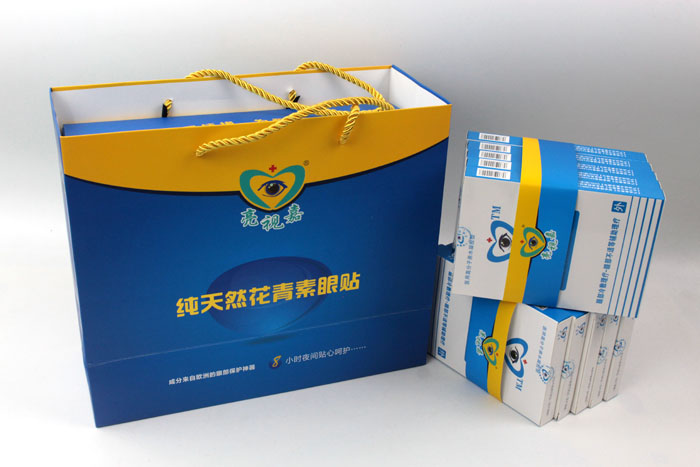 哪里可以做禮盒包裝？護(hù)眼神器亮視嘉護(hù)眼貼禮盒包裝+手提袋套裝出自長(zhǎng)沙印刷廠