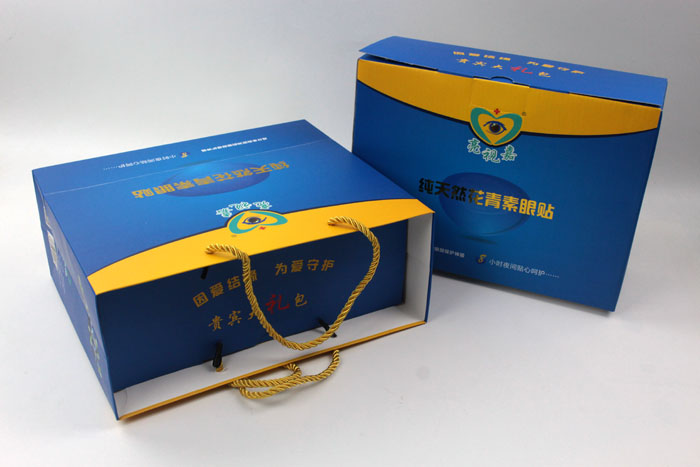 哪里可以做禮盒包裝？護(hù)眼神器亮視嘉護(hù)眼貼禮盒包裝+手提袋套裝出自長(zhǎng)沙印刷廠